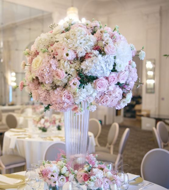 Recette florale prête à l'emploi : centre de table haut